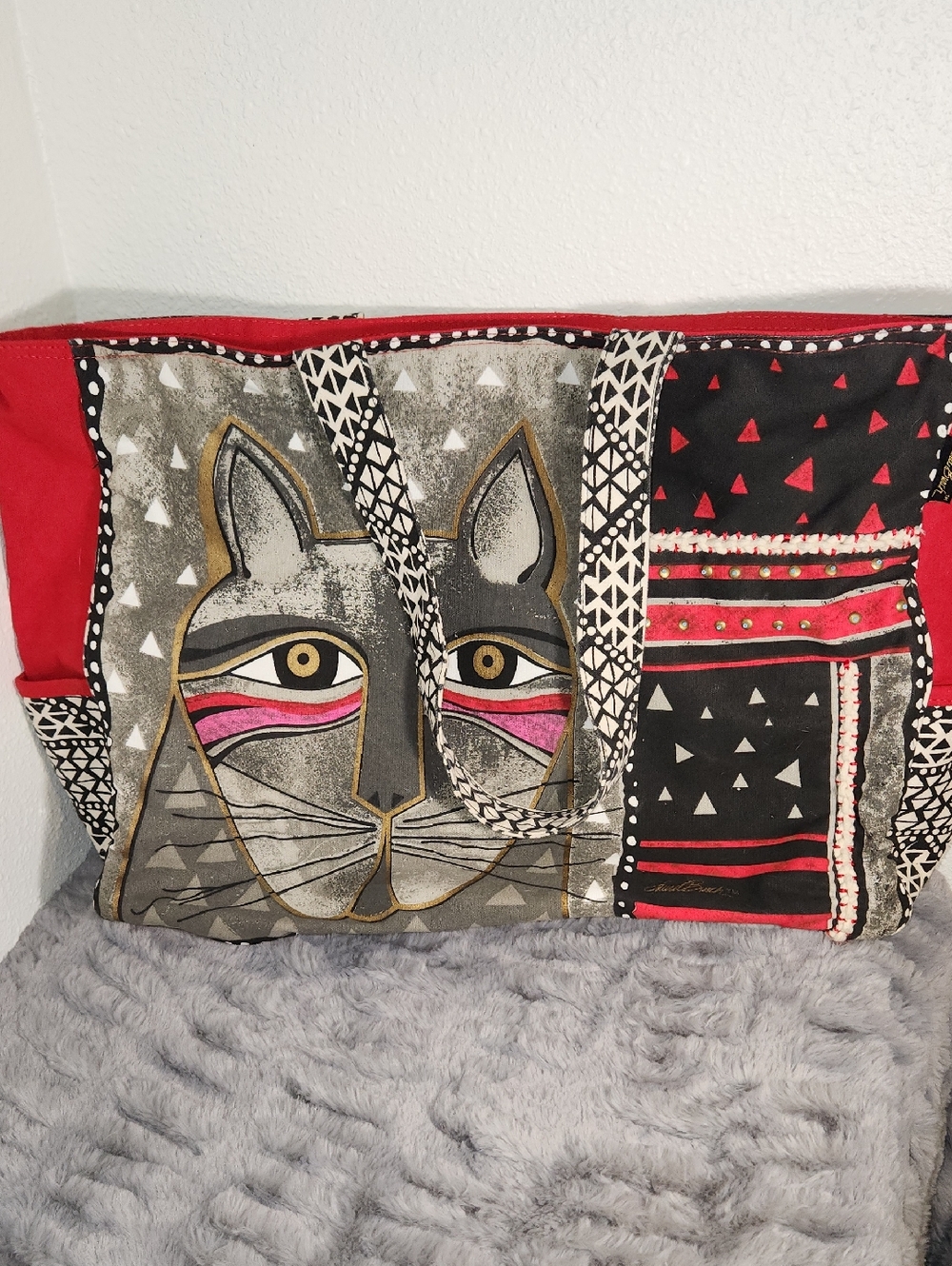 Laurel Burch "Whiskered Cat" Tote
